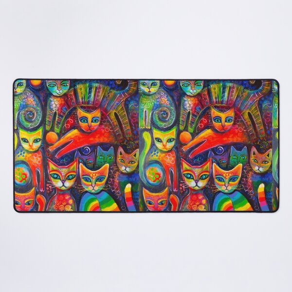 Item preview, Rainbow cats acrylics designed and sold by Karin Zeller.