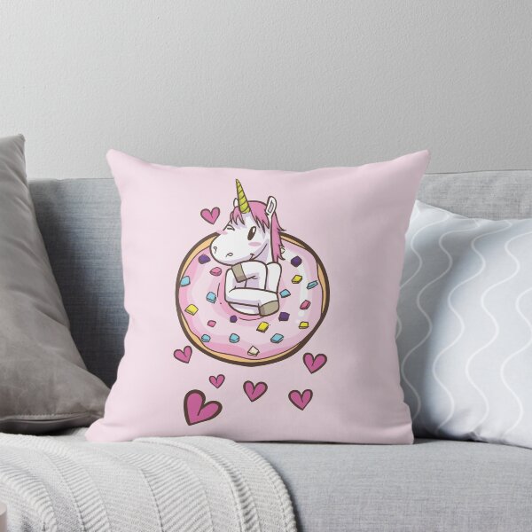 Item preview, Moody unicorn - Cute little unicorn in a donut you and your kids would love! - Available in stickers, clothing, etc designed and sold by crazycollective.