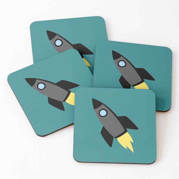 Item preview, Rocket ship space pattern designed and sold by LukjanovArt.