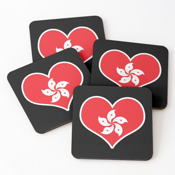 Item preview, Hong Kong Flag Heart designed and sold by PKHalford.
