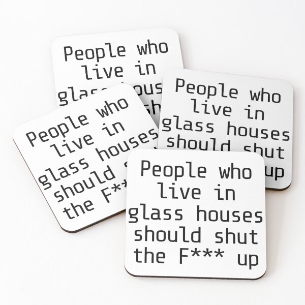 Item preview, People who live in glass houses Ready Player One w White Background designed and sold by money33fuller.