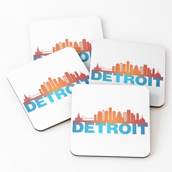 Item preview, Detroit City Skyline Landmark designed and sold by PrintNJoy.
