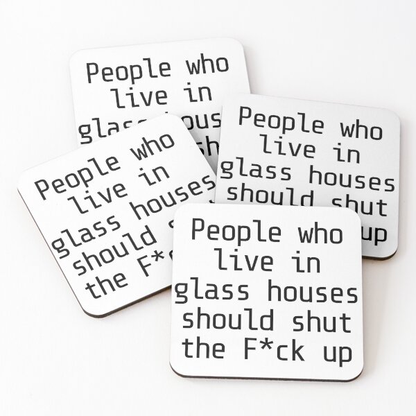 Item preview, People who live in glass houses Ready Player One Asterisk w White Background designed and sold by money33fuller.