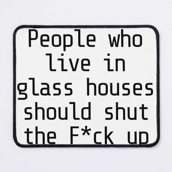 Item preview, People who live in glass houses Ready Player One Asterisk w White Background designed and sold by money33fuller.