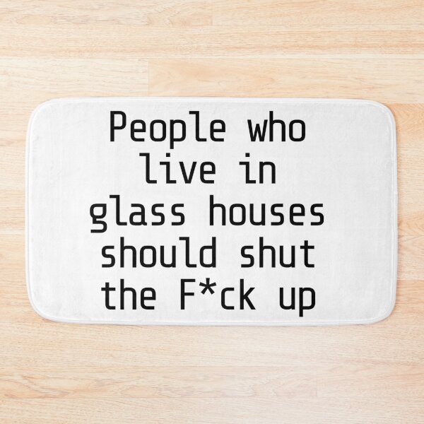 Item preview, People who live in glass houses Ready Player One Asterisk w White Background designed and sold by money33fuller.