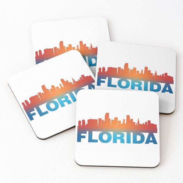 Item preview, Florida Miami City Skyline Landmark designed and sold by PrintNJoy.