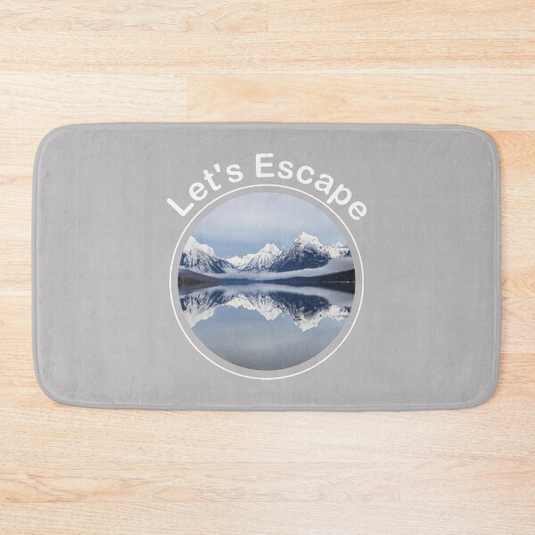 Item preview, Lets Escape Mountains and Text Circle Design designed and sold by Itaya Art.