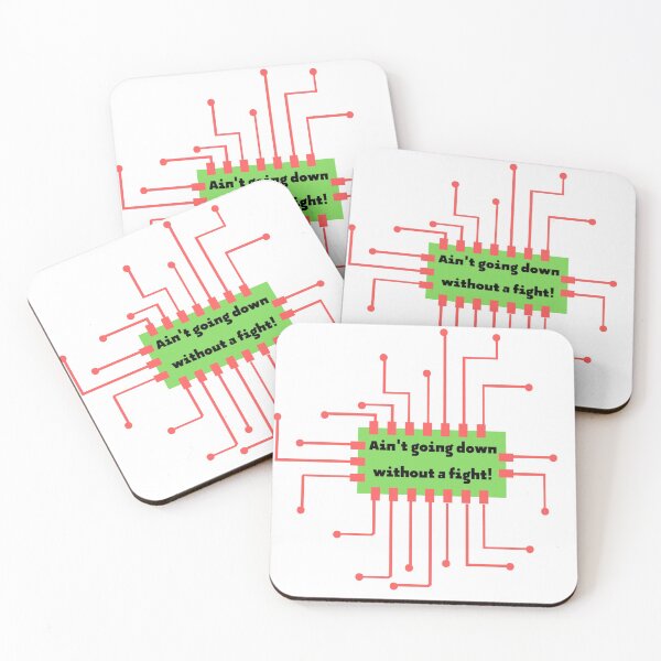 Item preview, Ain't Going Down Without A Fight- Circuit Design  designed and sold by mindmaster007.