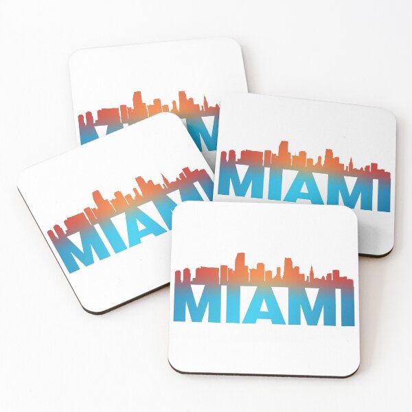 Item preview, Miami City Skyline Landmark designed and sold by PrintNJoy.