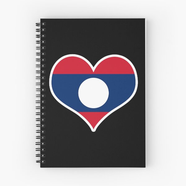 Item preview, Laos Flag Heart designed and sold by PKHalford.
