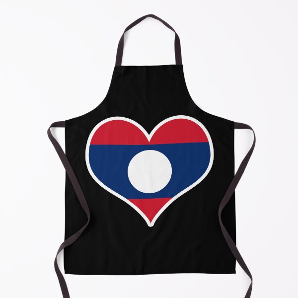 Item preview, Laos Flag Heart designed and sold by PKHalford.