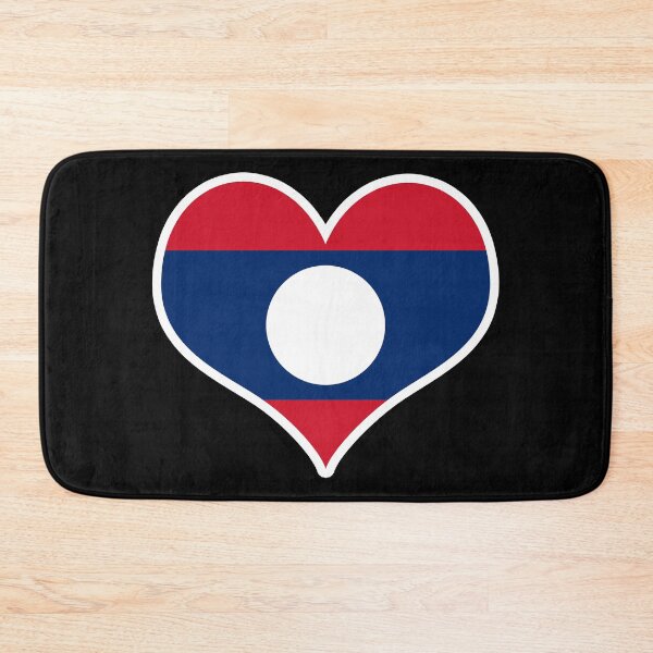 Item preview, Laos Flag Heart designed and sold by PKHalford.