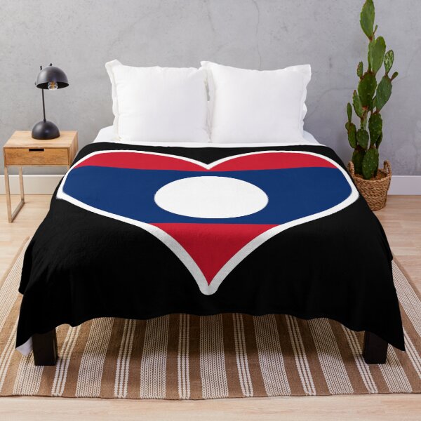Item preview, Laos Flag Heart designed and sold by PKHalford.