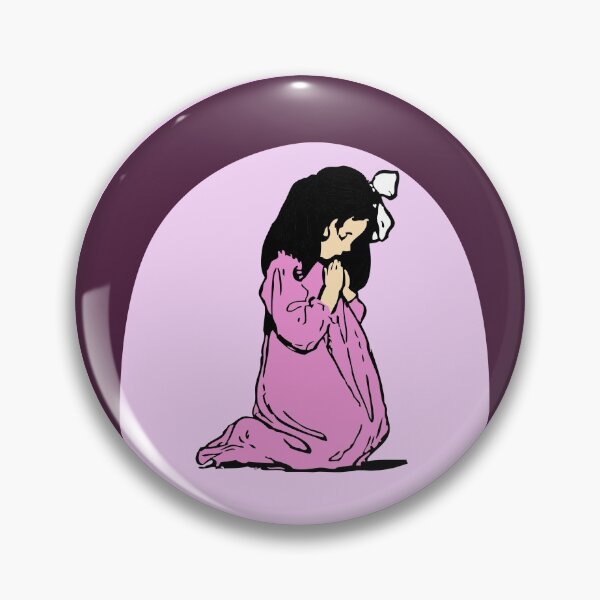 Item preview, Little Girl Praying in His Secret Place, female kid child art designed and sold by Trumel.