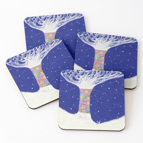 Item preview, Winter Wrapped Tree and Rabbit designed and sold by JzArt.