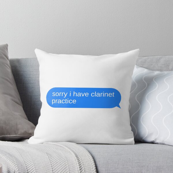 Item preview, Sorry I Have Clarinet Practice Text Bubble designed and sold by choceclairs.