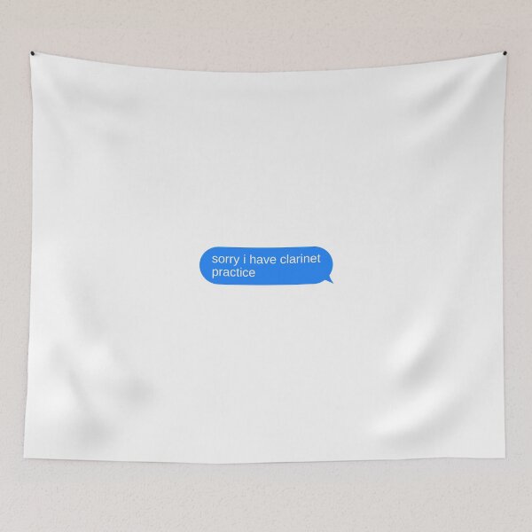 Item preview, Sorry I Have Clarinet Practice Text Bubble designed and sold by choceclairs.