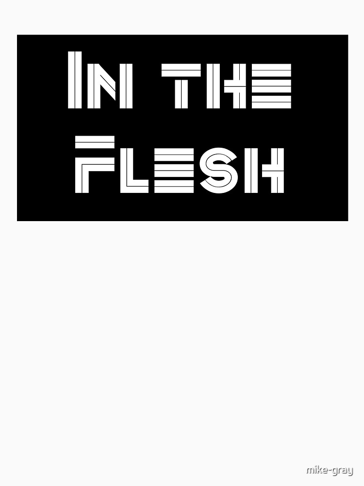 In the Flesh Unique Font High Tech Futuristic by mike-gray