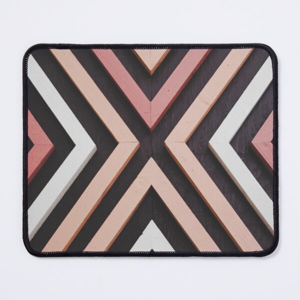 Item preview, Pink & Black Geometric Stripes Pattern designed and sold by newburyboutique.
