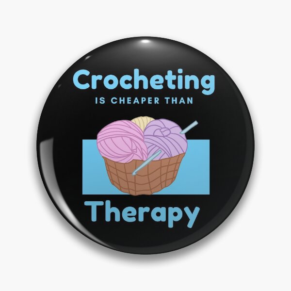 Item preview, Crocheting is cheaper than therapy designed and sold by Liv Arnold.
