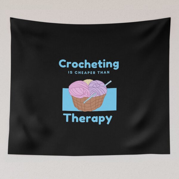 Item preview, Crocheting is cheaper than therapy designed and sold by Liv Arnold.