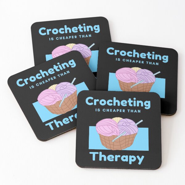 Item preview, Crocheting is cheaper than therapy designed and sold by Liv Arnold.