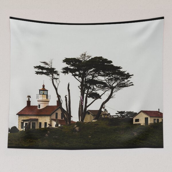 Item preview, Lighthouse at Battery Point, California designed and sold by OrcaNature.