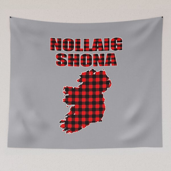 Item preview, Nollaig Shona Buffalo Check Ireland Design designed and sold by RaglanRose.