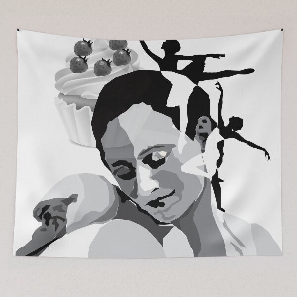 Item preview, Anna Pavlova vintage portrait designed and sold by CatCoconut-Art.