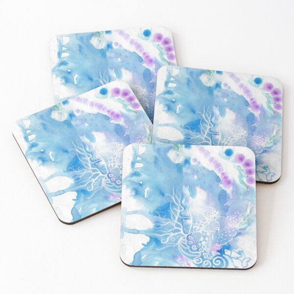Item preview, Light Blue Watercolour Zentangle designed and sold by Charlie Harmony.