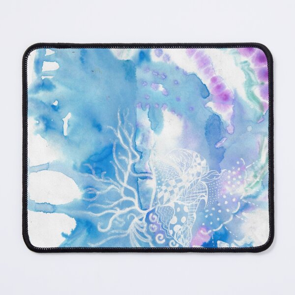 Item preview, Light Blue Watercolour Zentangle designed and sold by Charlie Harmony.