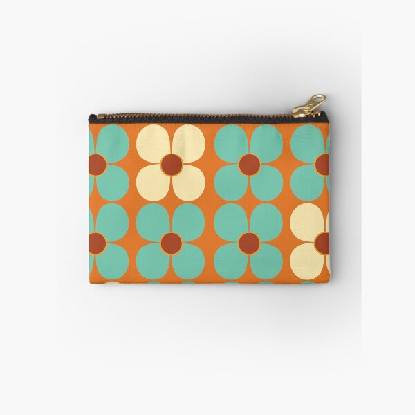 Item preview, Retro Land Flower Power Blue and Cream designed and sold by MonstersMashU.