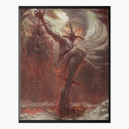 停滞　アートプリント額入り beksinski