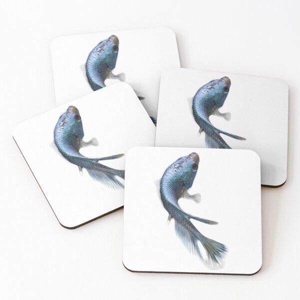Item preview, Beautiful Blue Betta fish (select own background color) - Fish Art designed and sold by AlexSin.