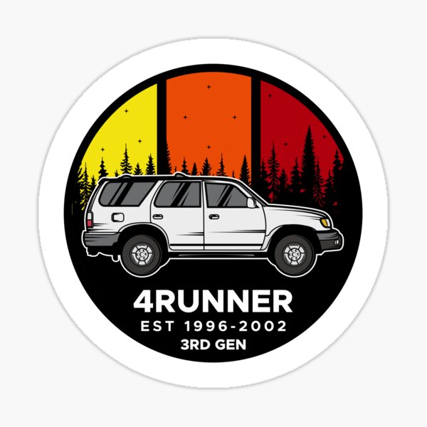 Toyota 4runner Logo 3rd Gen White Type 2 Sticker For Sale By