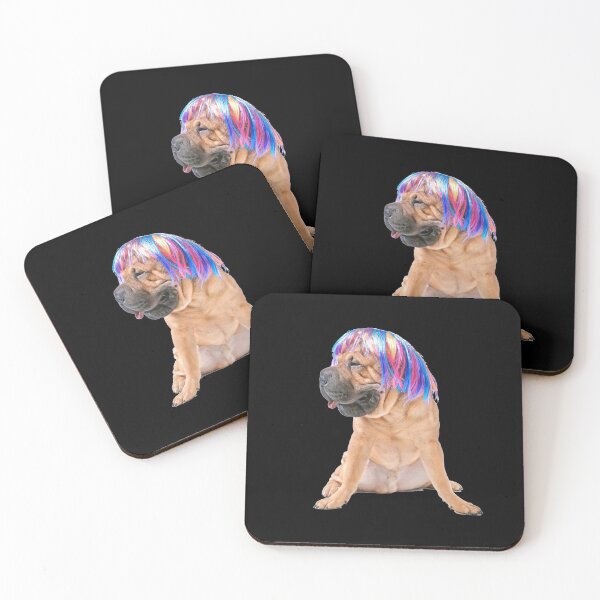 Item preview, Dog in wig designed and sold by Batartiste.