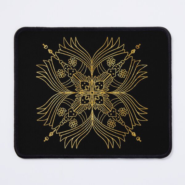 Item preview, gold pattern flower inspired magic book   designed and sold by tenkenryujin.