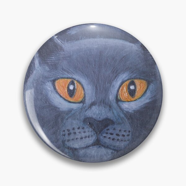Item preview, Orange eyed black cat designed and sold by Rebekah Gavra.