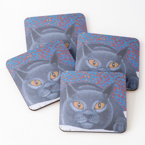 Item preview, Orange eyed black cat designed and sold by Rebekah Gavra.