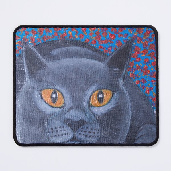 Item preview, Orange eyed black cat designed and sold by Rebekah Gavra.