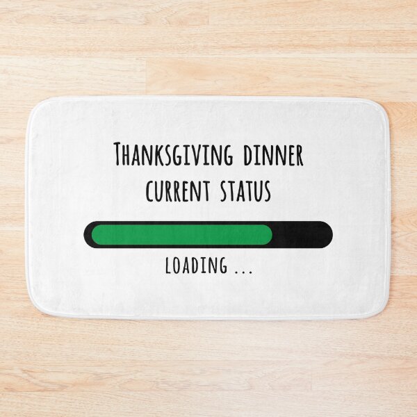 Item preview, Thanksgiving dinner status bar 3 designed and sold by Martapp.