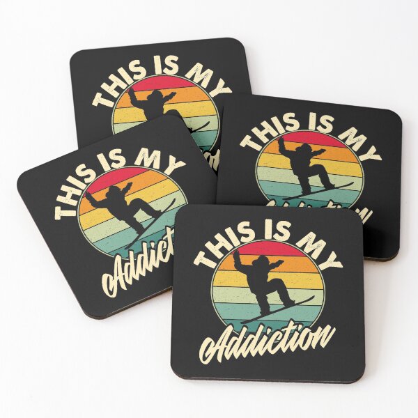 Item preview, Funny Vintage Ice Skiing Is My Addiction | Ice Skiing skier winter Sports Lover gift  designed and sold by YAHIA-14.