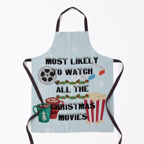 Item preview, Most Likely To Watch All The Christmas Movies With Snowflakes Background Mosaic Tiles Filter designed and sold by LuckyKermit.