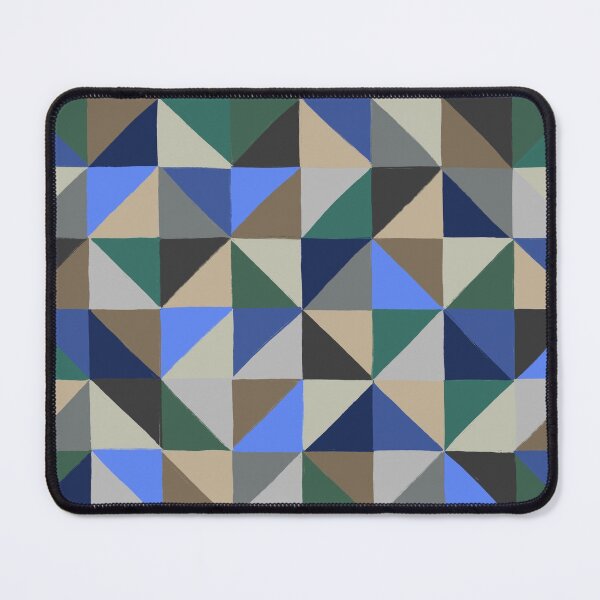 Item preview, Geometric Art, Painted Style, Blue, Brown and Green  designed and sold by OneThreeSix.