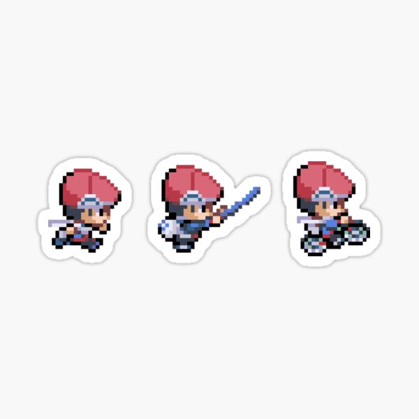 Red 3 Pixel Sprites | Sticker