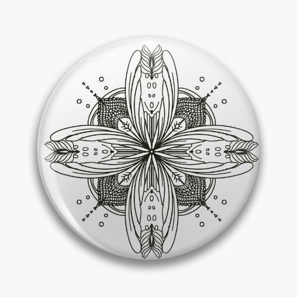 Item preview, black pattern flower inspired magic book  designed and sold by tenkenryujin.