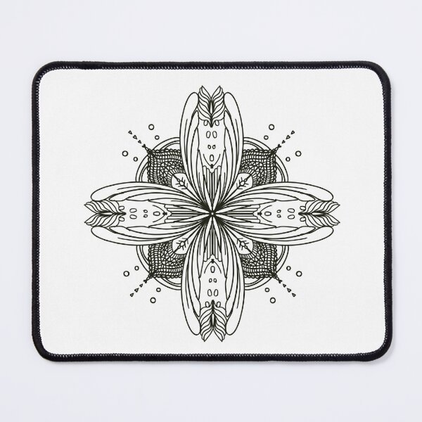 Item preview, black pattern flower inspired magic book  designed and sold by tenkenryujin.