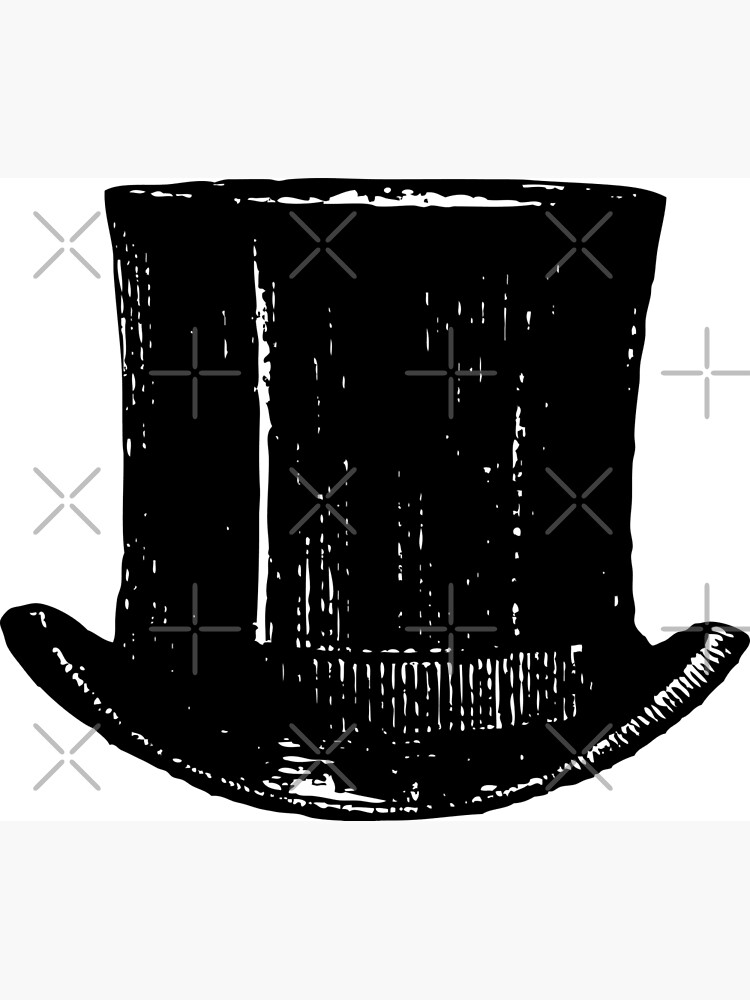 "Vintage Top hat" Poster for Sale by KZartworks Redbubble