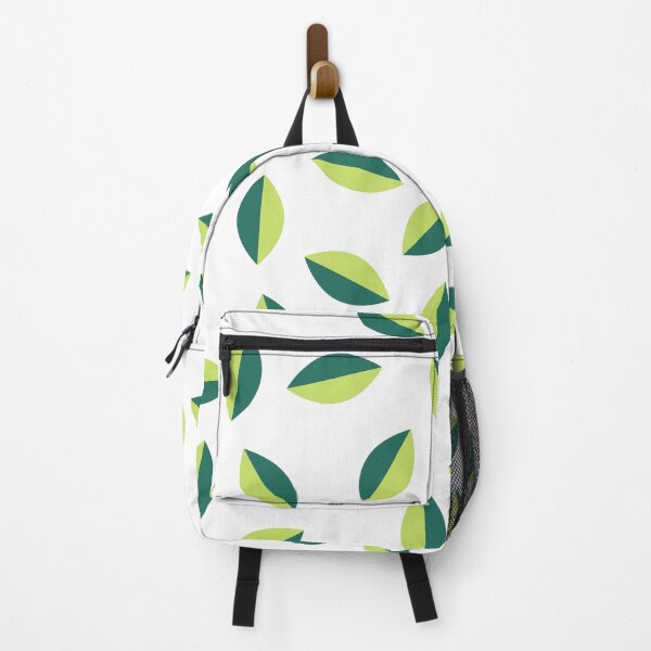 Item preview, Diagonal Leaf Pattern | Two Tone Green Leaves on White designed and sold by WordsToArt.