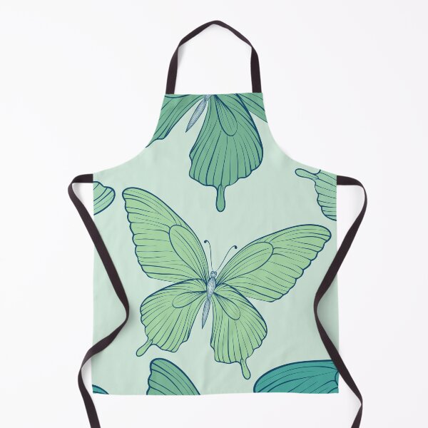 Item preview, Geometric Pattern Green Shades Butterfly designed and sold by LunaticArtWork.